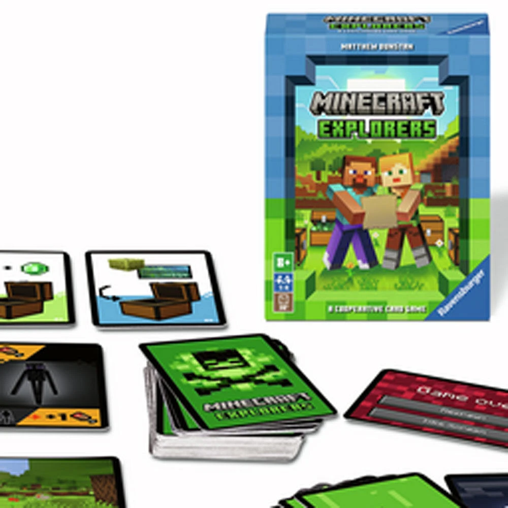 Ravensburger 21580 Minecraft Explorers - Cooperative card game for 2-4 people ages 8 and up