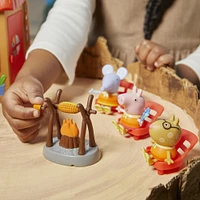 Peppa Pig Peppa's Woodland Club Cozy Campsite Preschool Toy, Includes 1 Playset, (3) 3" Scale Figures, 6 Accessories - R Exclusive