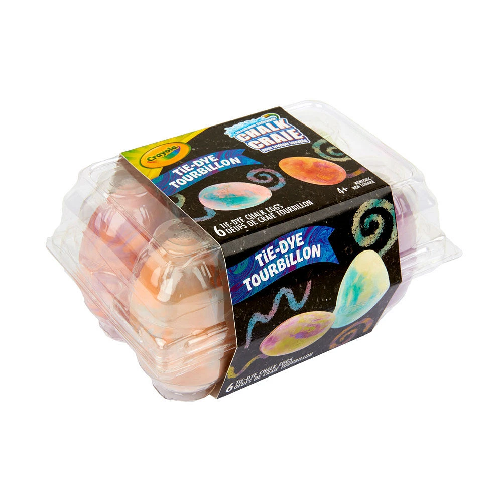 oeufs de craie tie-dye de Crayola, 6 pièces
