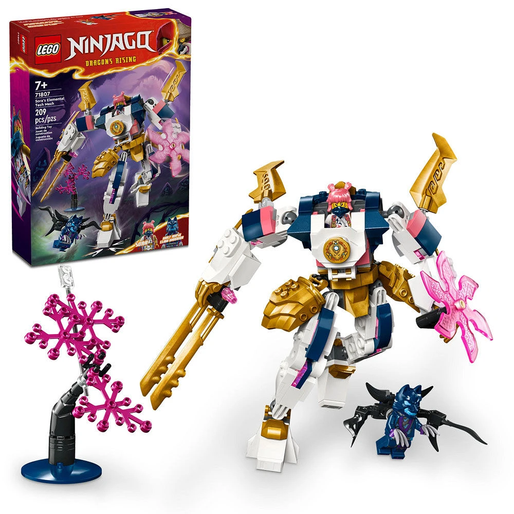 LEGO NINJAGO Sora's Elemental Tech Mech Action Figure 71807