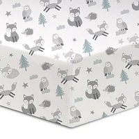 Koala Baby Lot de 1 drap en flanelle Fox Island