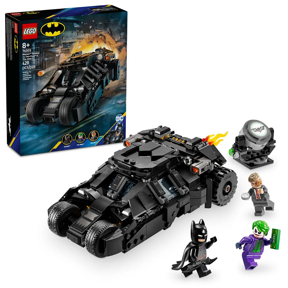 LEGO DC Batman Tumbler vs. Two-Face & The Joker Toy Building Set - Batmobile Toy from The Dark Knight  - 76303