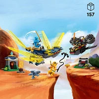 LEGO NINJAGO Nya and Arin's Baby Dragon Battle 71798 Building Toy Set (157 Pieces)