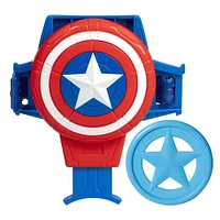 Hasbro Marvel, bouclier lance-disque de Captain America, jouet de cosplay, pour enfants à partir de 5 ans