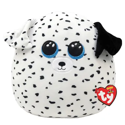 Ty - Fetch - Dog White Squish 14"