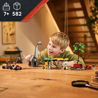 LEGO Jurassic World Raptor & Titanosaurus Tracking Mission Kids Toy for Boys & Girls, Ages 7+ -76973