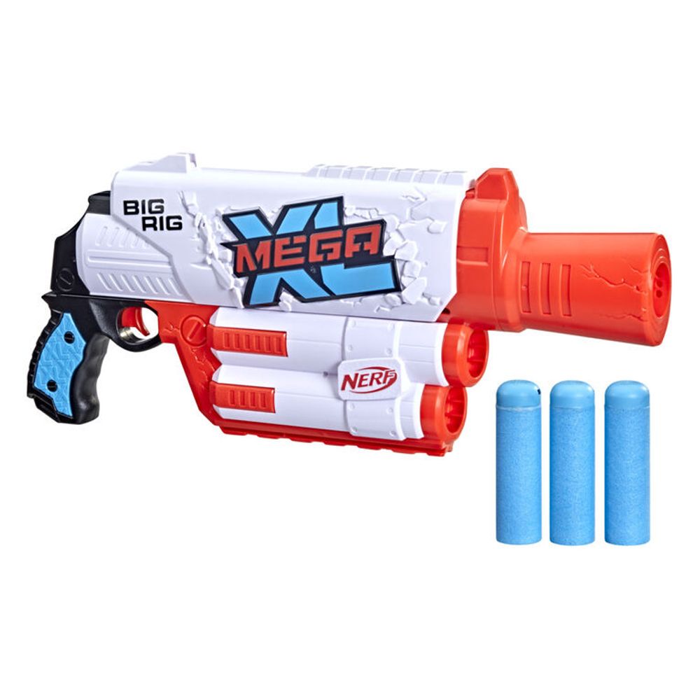 Hasbro Nerf Elite 2.0 Double Punch Dart Blaster, 50 Nerf Elite Darts, 2x  10-Dart Clips, Motorized Nerf Blaster