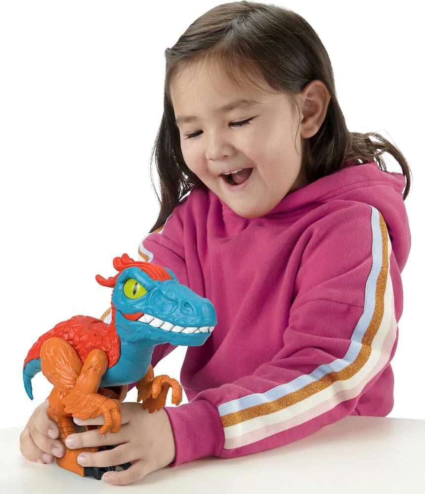 Fisher-Price Imaginext Jurassic World Dominion Pyroraptor XL Poseable 10-Inch Dinosaur Toy