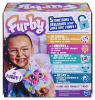 Furby Tie Dye, 15 accessoires, peluche interactive, animatronique activé par la voix - Édition anglaise