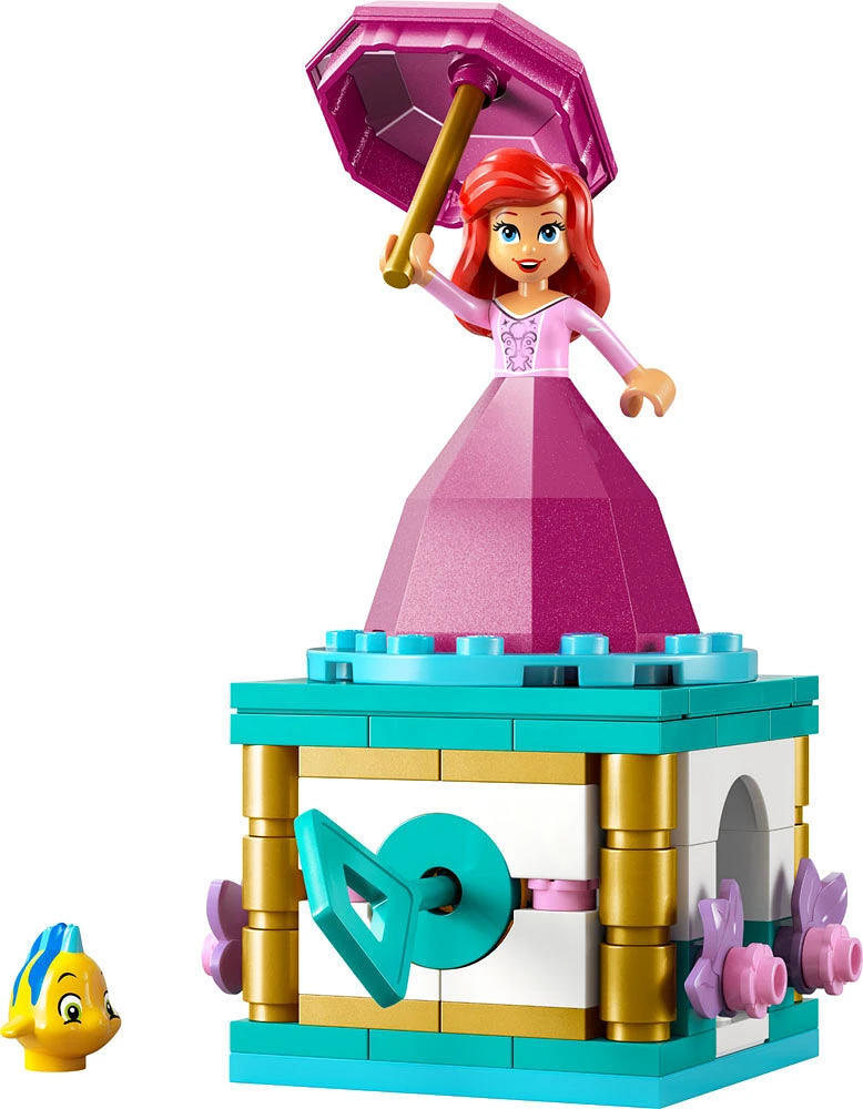 LEGO Disney Princess Ariel tournoyante, Ensemble de construction, Jouet fantaisiste avec minipoupée 43259