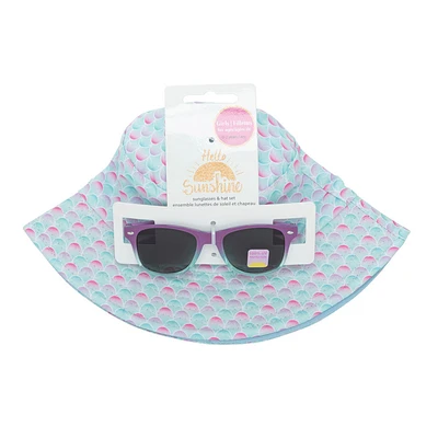 Mermaid 2 Piece Set - Sunglass & Bucket Hat
