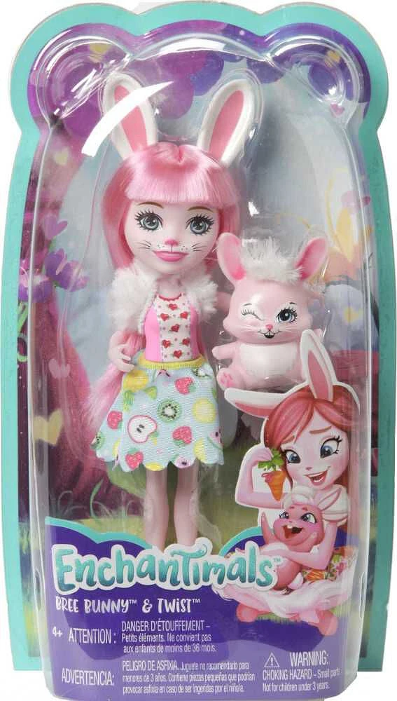 Mini-poupée Enchantimals Bree Lapin et son Amie Twist la Lapine - Notre exclusivité