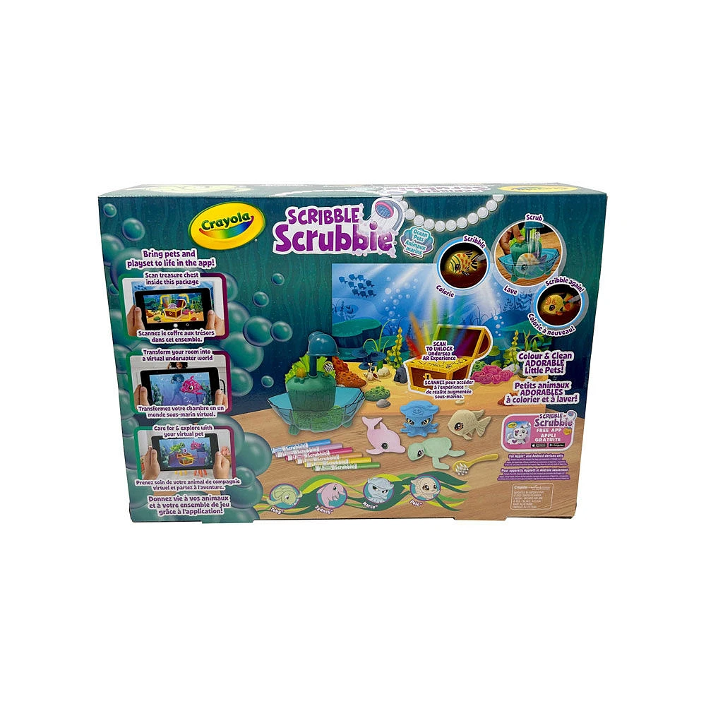 Crayola Scribble Scrubbie Ocean Pets Glow Lagoon Tub Set