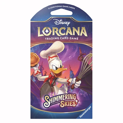 Jeu de cartes à collectionner Disney Lorcana Shimmering Skies Booster unique avec emballage protecteur - Édition anglaise