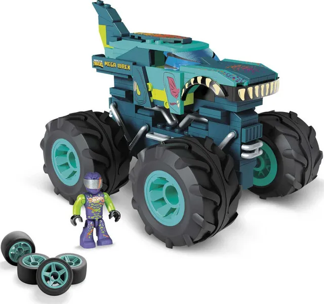 Mattel MEGA Hot Wheels Smash and Crash Gunkster Monster Truck Building Toy  with 1 Figure (84 Pieces)