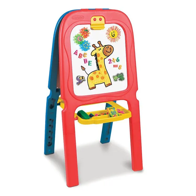 Hape Standing Flip Flat 2 Sided Folding Easel with Blackboard and Whiteboard