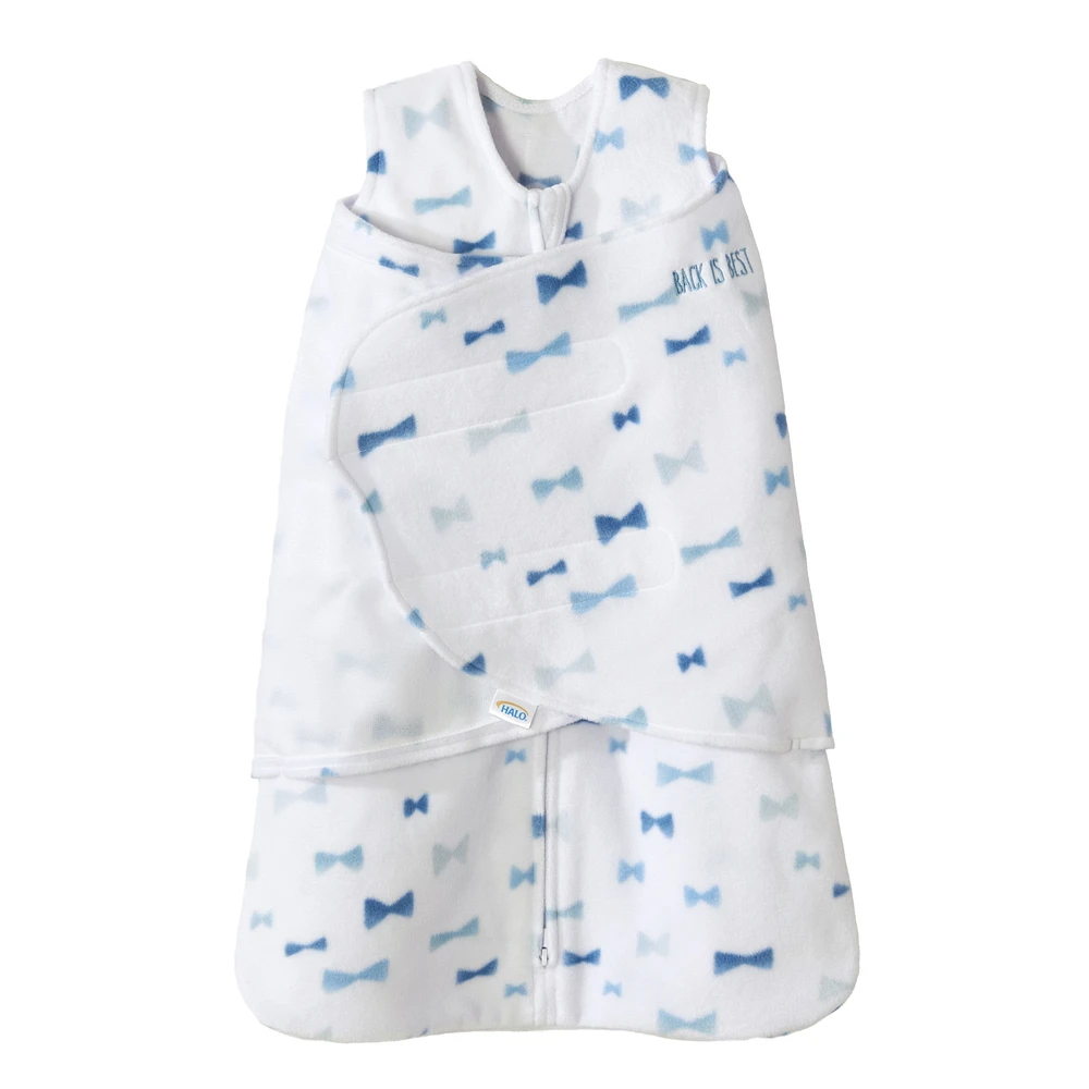 HALO SleepSack Swaddle - Micro Toison - Blue Bowties - Petit.
