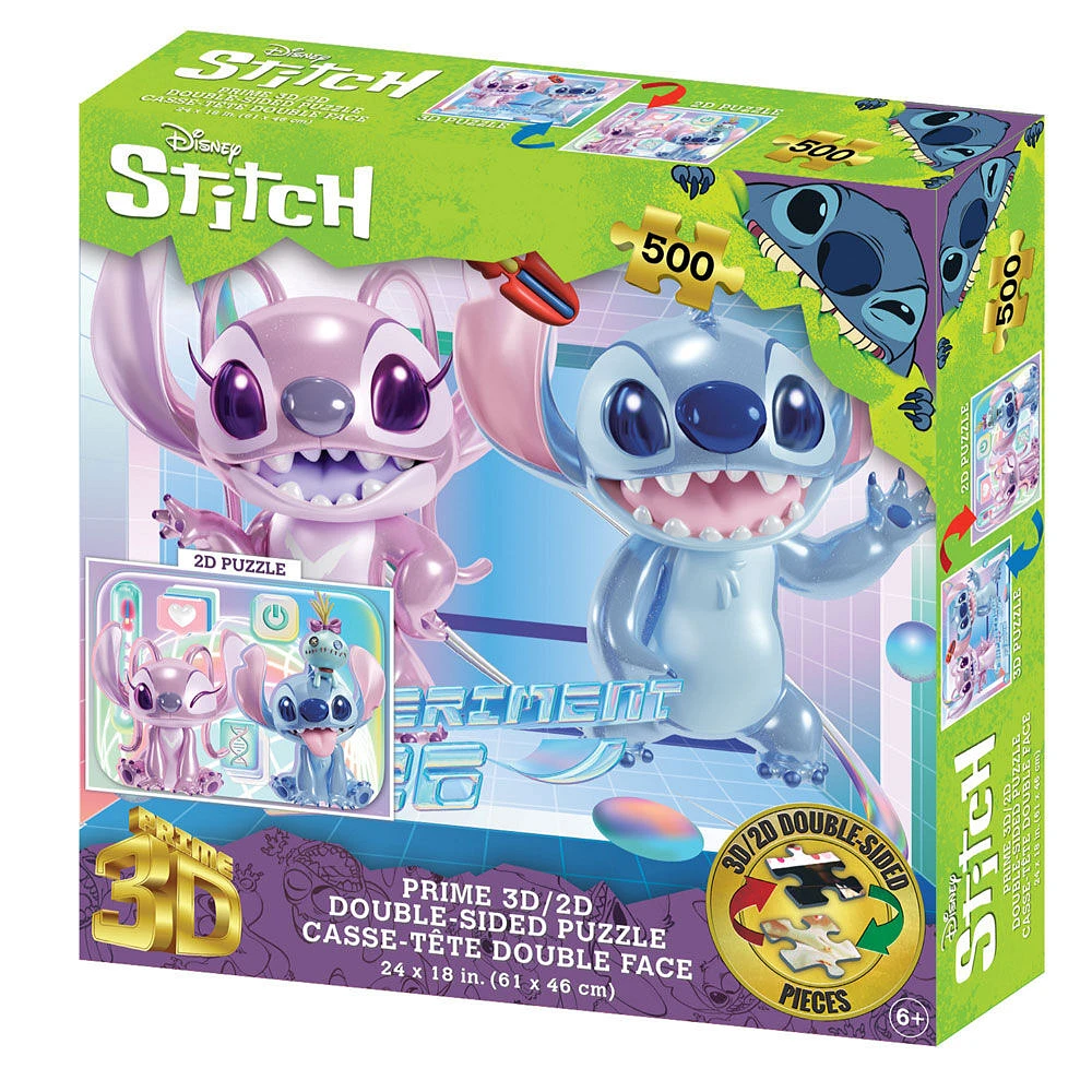 Puzzle Disney Stitch 500 Pièces Double Face 24X18