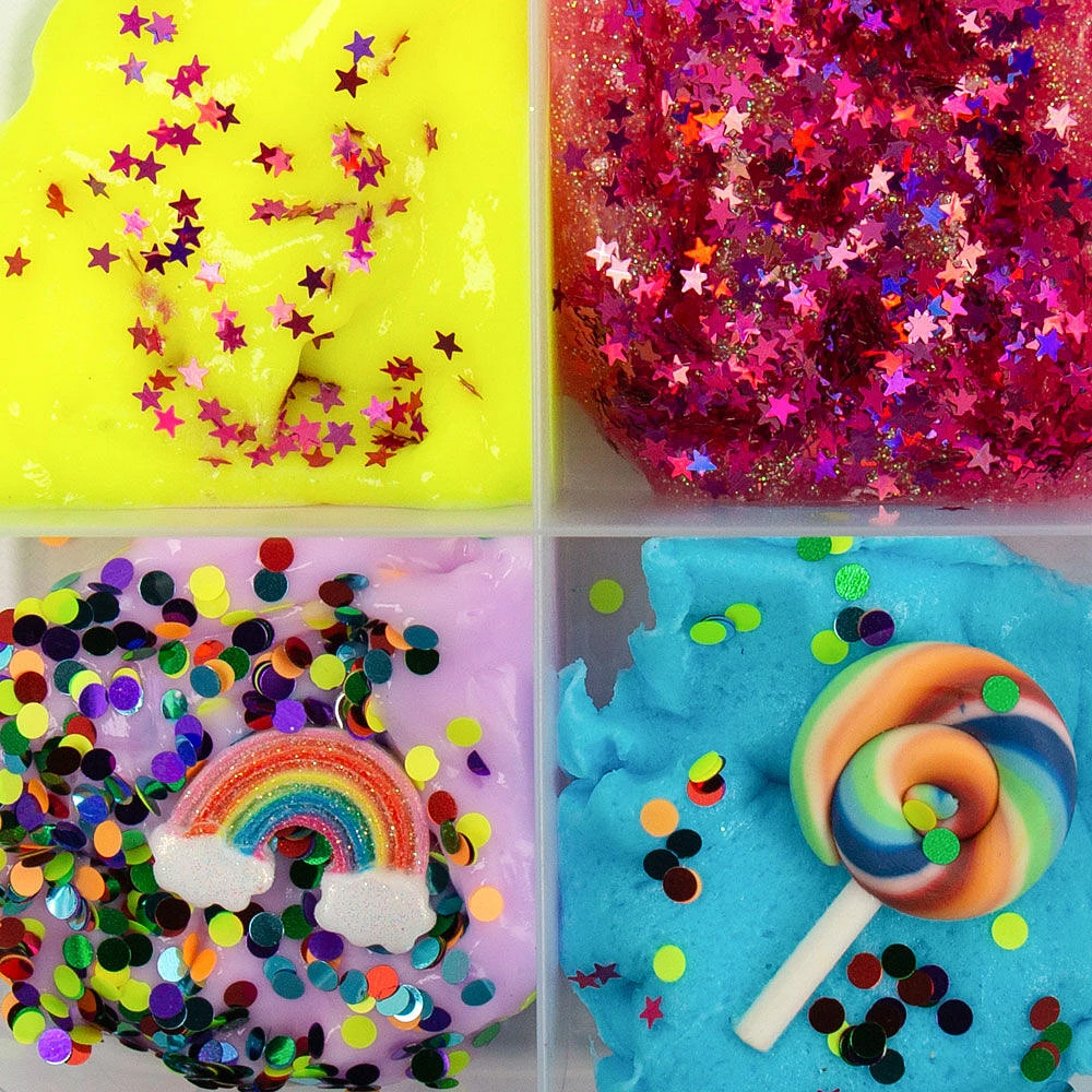 Slimygloop Mixems   4pk Rainbow