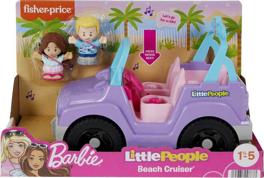 Fisher-Price Little People Barbie Véhicule de plage - Version sons Seulement - Version Francais