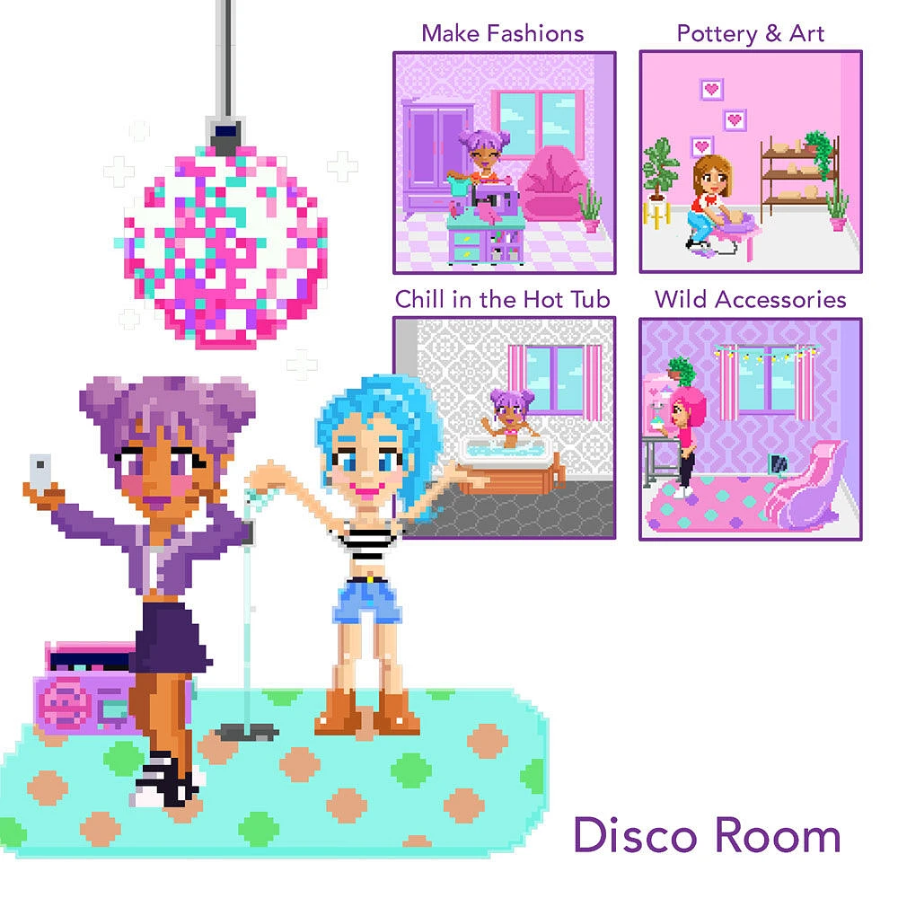 Pixel Stars Dreamhouse - Create a virtual dream version of yourself!