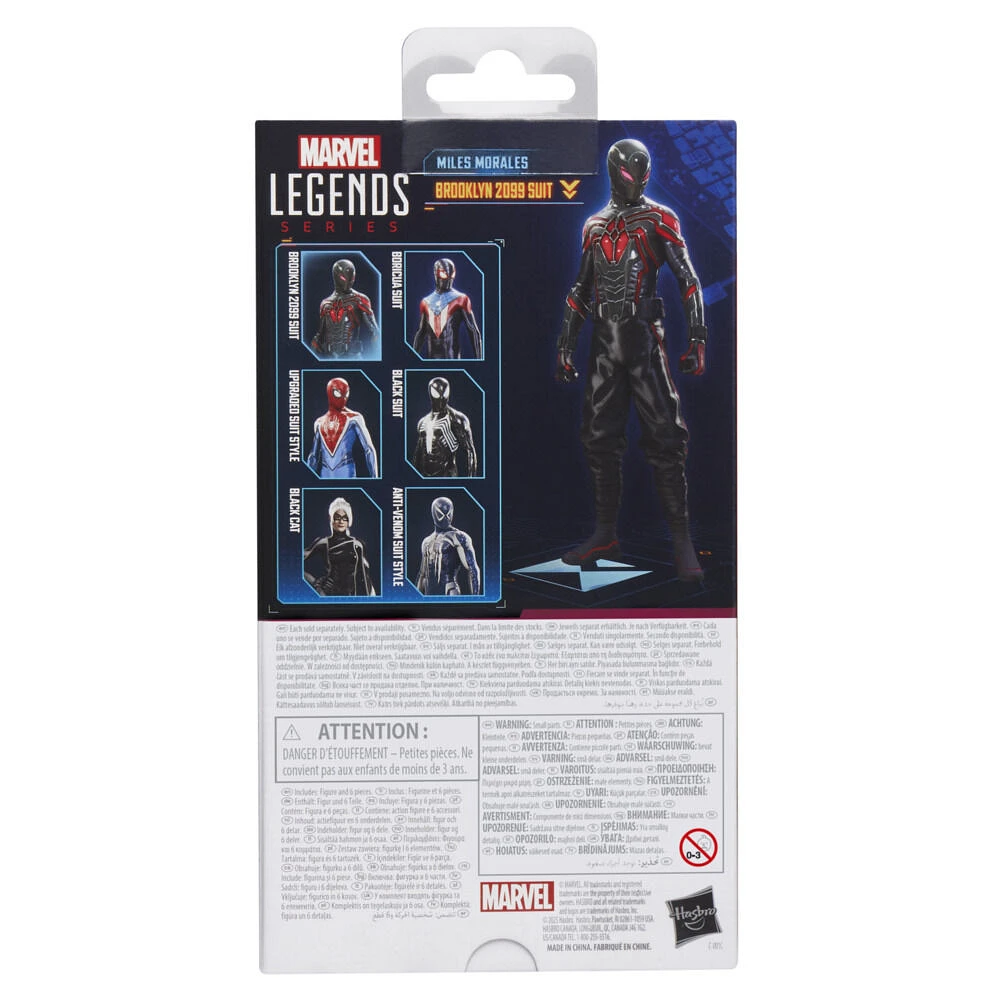 Marvel Legends Series Gamerverse Miles Morales Brooklyn 2099 Suit Spider-Man Action Figure
