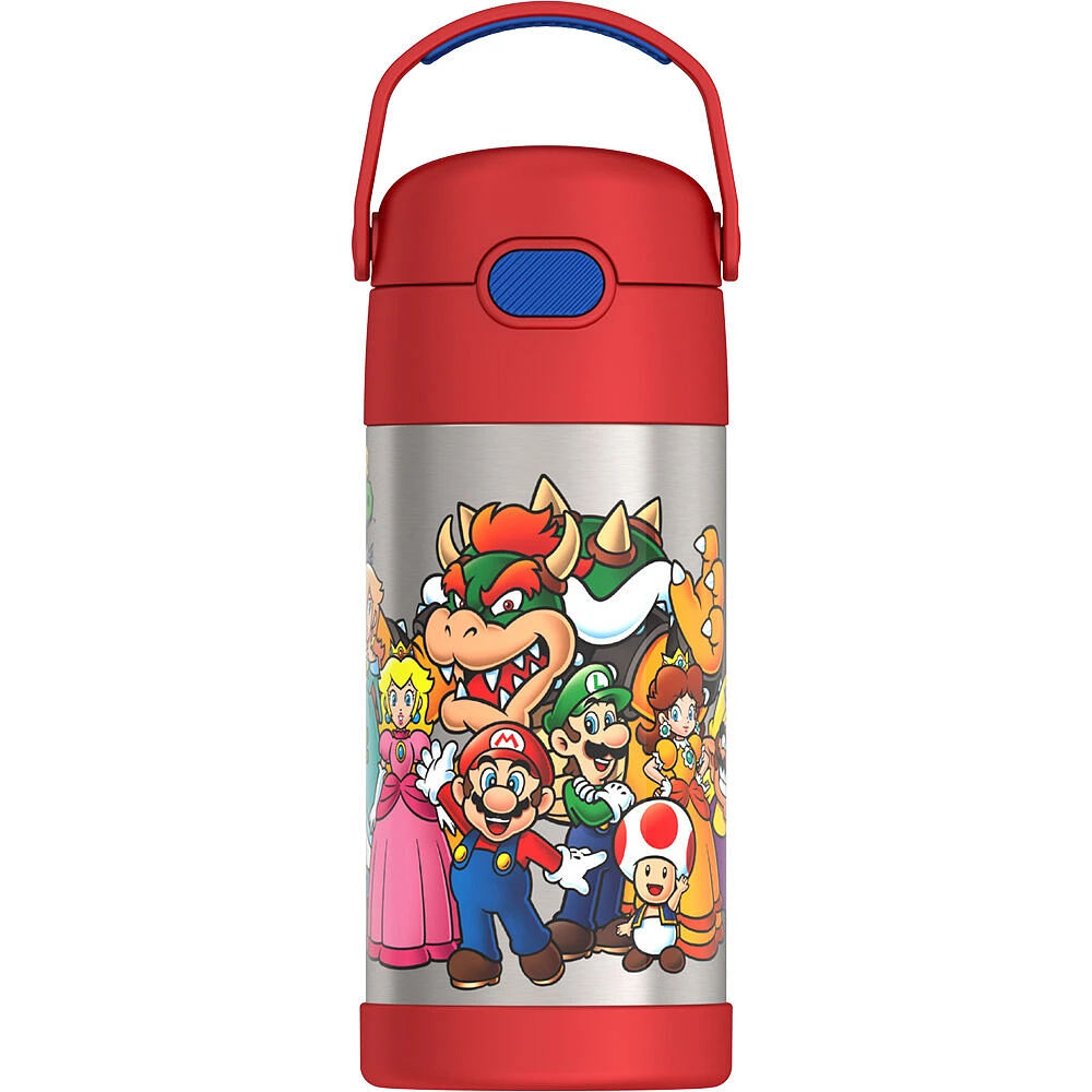 Thermos FUNtainer Stainless Steel Water Bottle - Super Mario Brothers 355ml