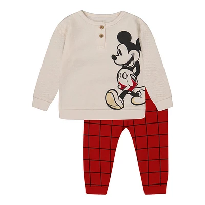 Mickey Pants Set Beige