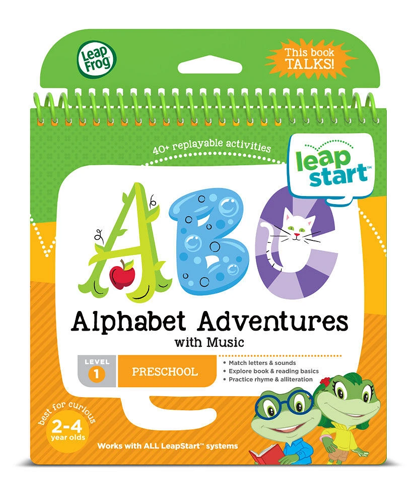 Livre d'activités pour la maternelle LeapStart de LeapFrog - Les aventures de l'alphabet - Version anglaise