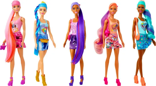 Barbie Color Reveal Doll with 6 Surprises, Rainbow Galaxy Series