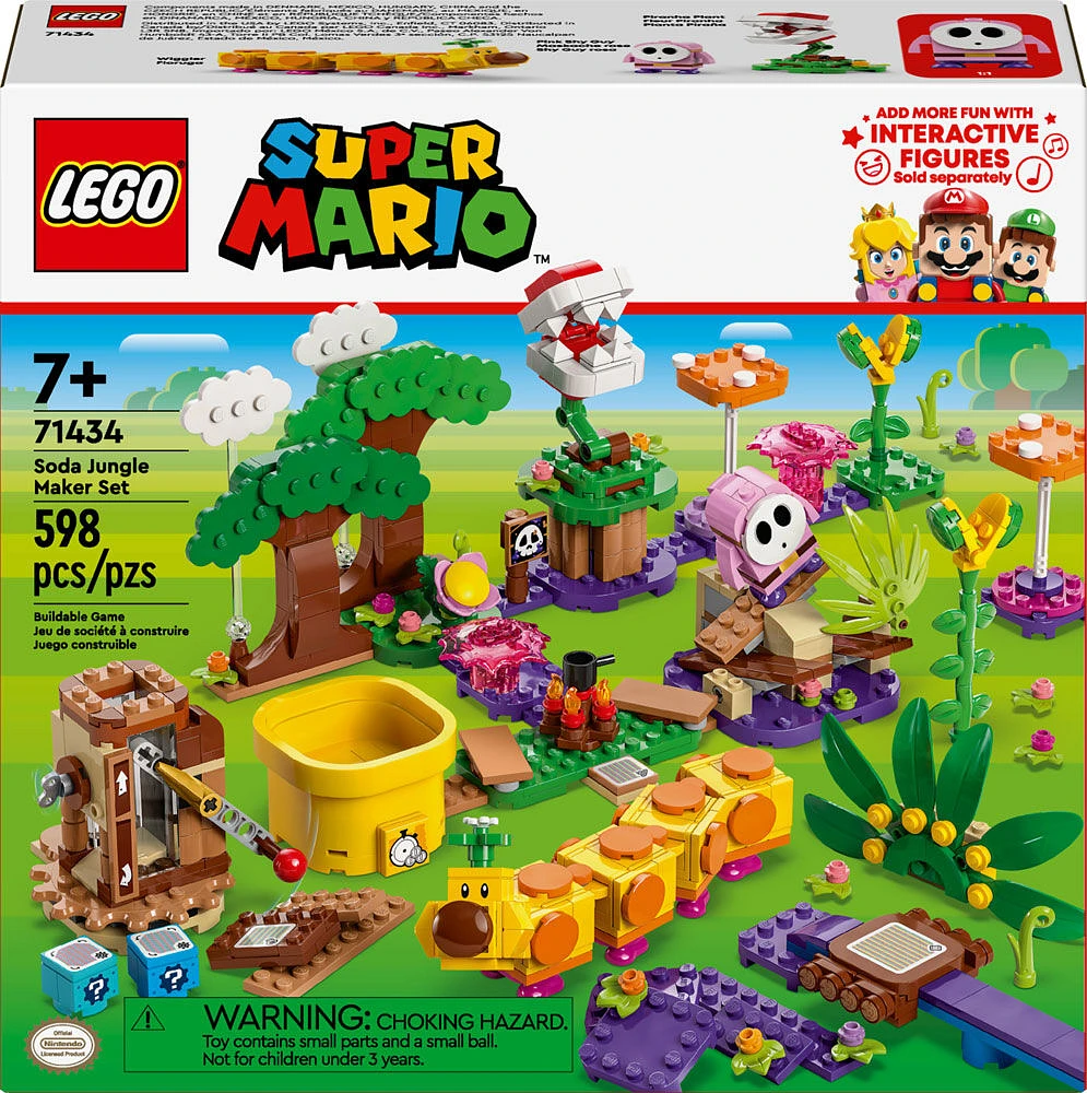 Jouet de Wiggler LEGO Super Mario Ensemble de créateur Jungle pimentée 71434