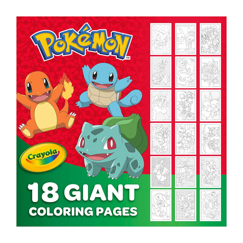 Crayola Giant Colouring Pages, Pokémon