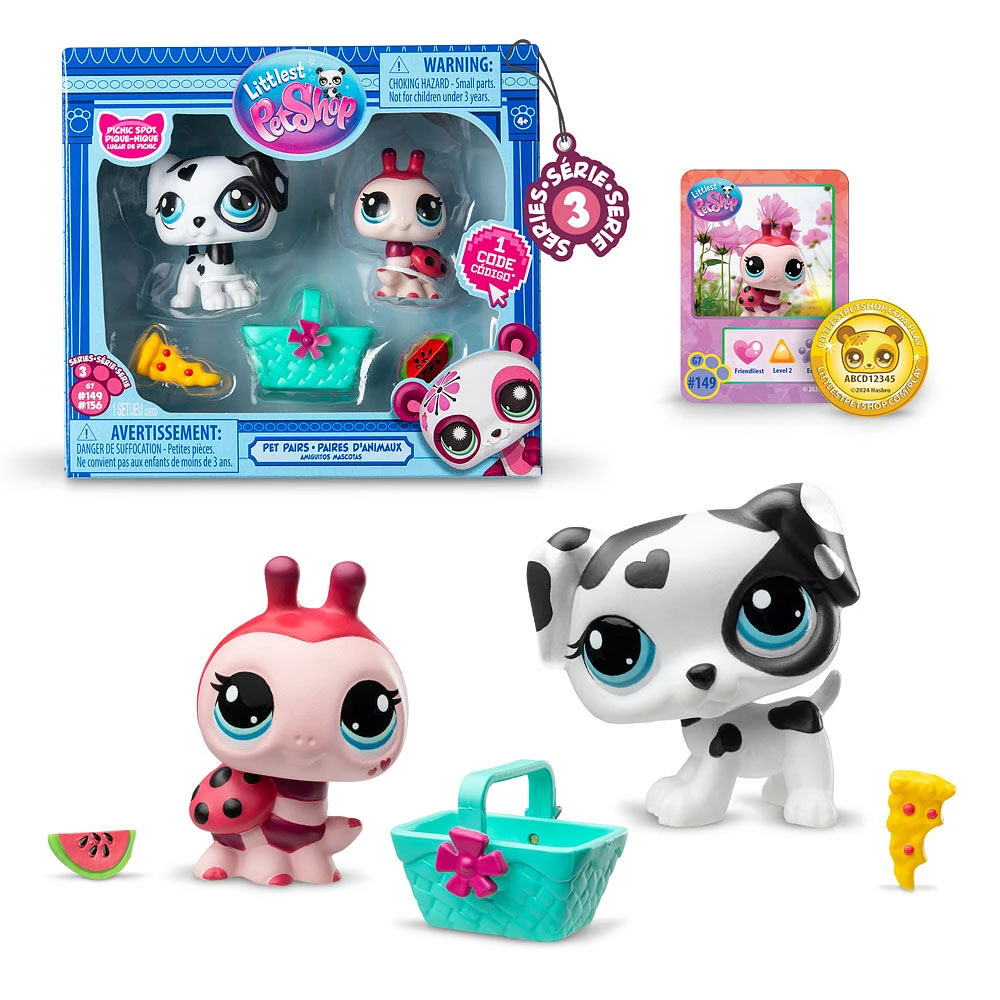 Littlest Pet Shop - Pet Pairs, lot de 2 emplacements de pique-nique