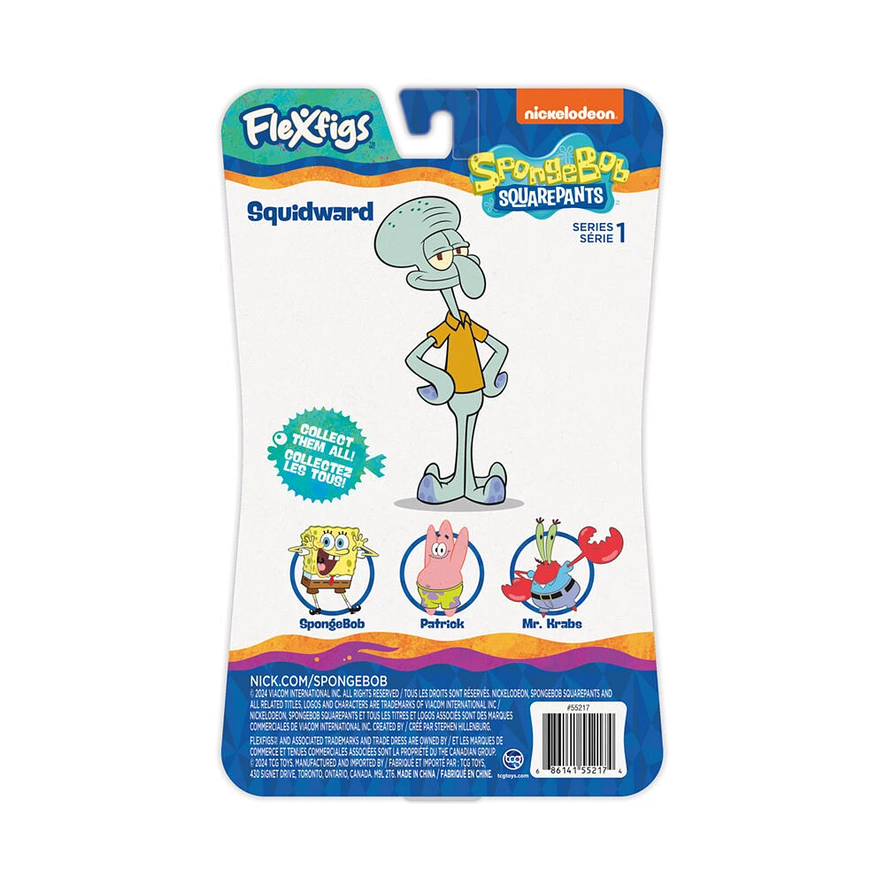 Flexfigs - 1 Pack - Spongebob - Squidward