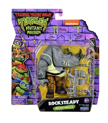 Teenage Mutant Ninja Turtles: Mutant Mayhem  Rocksteady Basic Action Figure