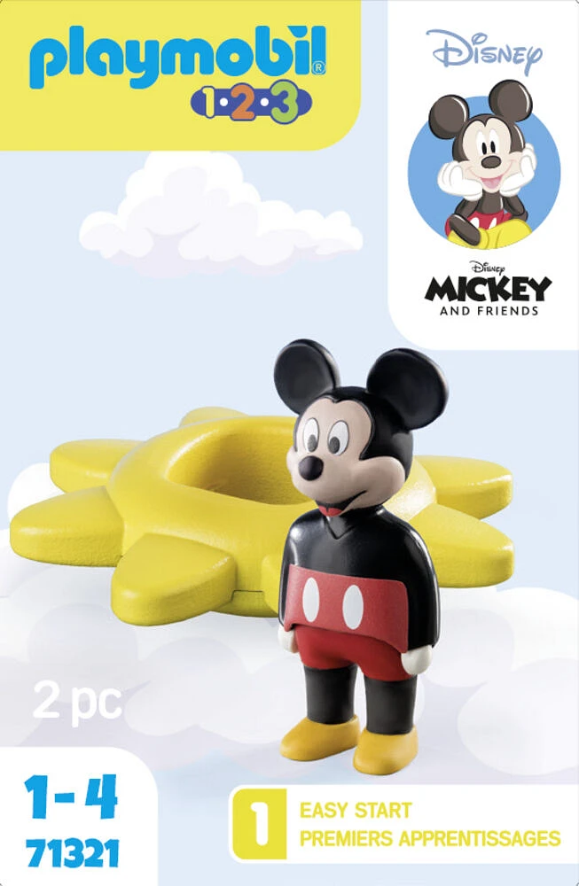 Playmobil - 1.2.3 and Disney: Mickey's Spinning Sun with Rattle Feature