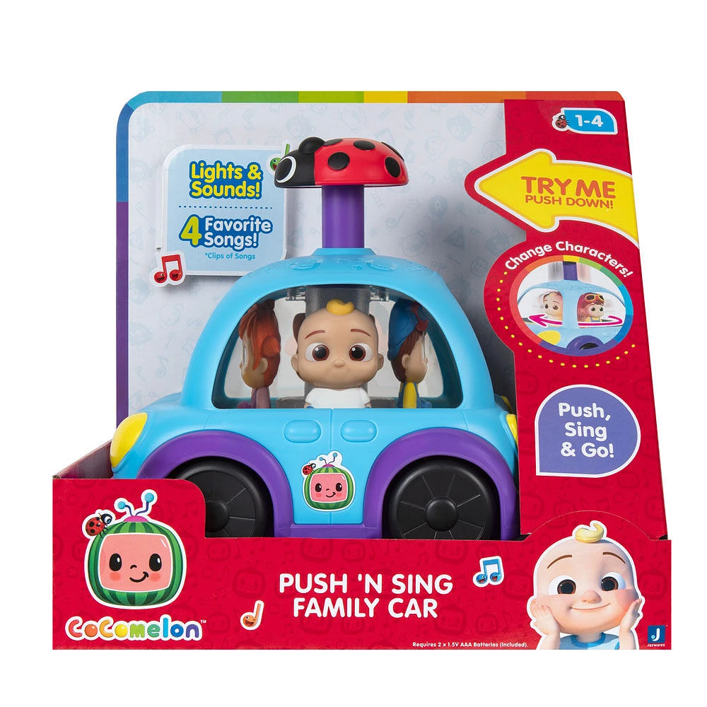 Cocomelon Push 'N Sing Family Car - English Edition