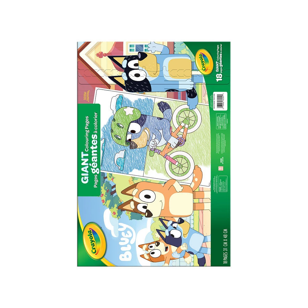 Crayola Giant Colouring Pages, Bluey