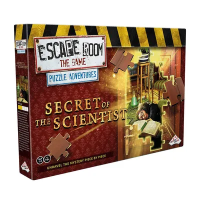 Escape Room The Game, Puzzle Adventures: Secret of The Scientist Jigsaw Puzzle and Escape Room Board Game - English Edition