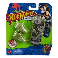 Hot Wheels Skate-Coffret Fingerboard et Chaussures - 1 par commande, la couleur peut varier (Chacun vendu séparément, sélectionné au hasard)