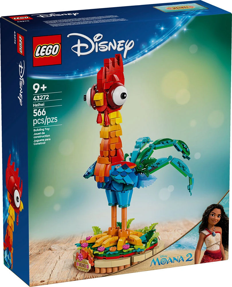 LEGO Disney Moana 2 Heihei, Ensemble de modèle d'animal à construire, Ensemble de jeu de construction 43272