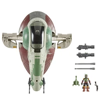 Star Wars Mission Fleet, Attaque de vaisseau stellaire, Boba Fett et vaisseau, figurine et véhicule