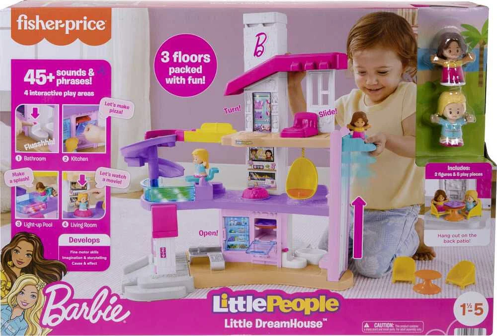 Fisher-Price Little People Barbie Little DreamHouse Playset - English and French