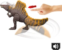 Jurassic World Rebirth Tail Thrasher Spinosaurus Action Figure, Dinosaur Toy with 2 Attack Moves