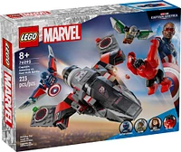 Avion à construire LEGO Marvel Capitaine America contre le Hulk rouge 76292