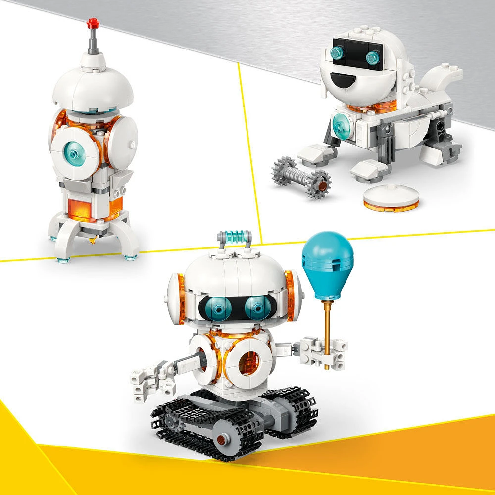 LEGO Creator Le robot spatial 3en1, Ensemble de jouet scientifique, Se transforme en figurine de chien ou de fusée 31164