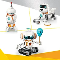 LEGO Creator Le robot spatial 3en1, Ensemble de jouet scientifique, Se transforme en figurine de chien ou de fusée 31164