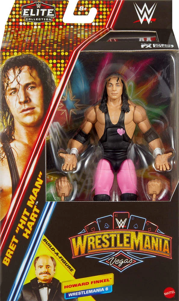 WWE-Élite WrestleMania-Bret Hart-Figurine Premium Live Event