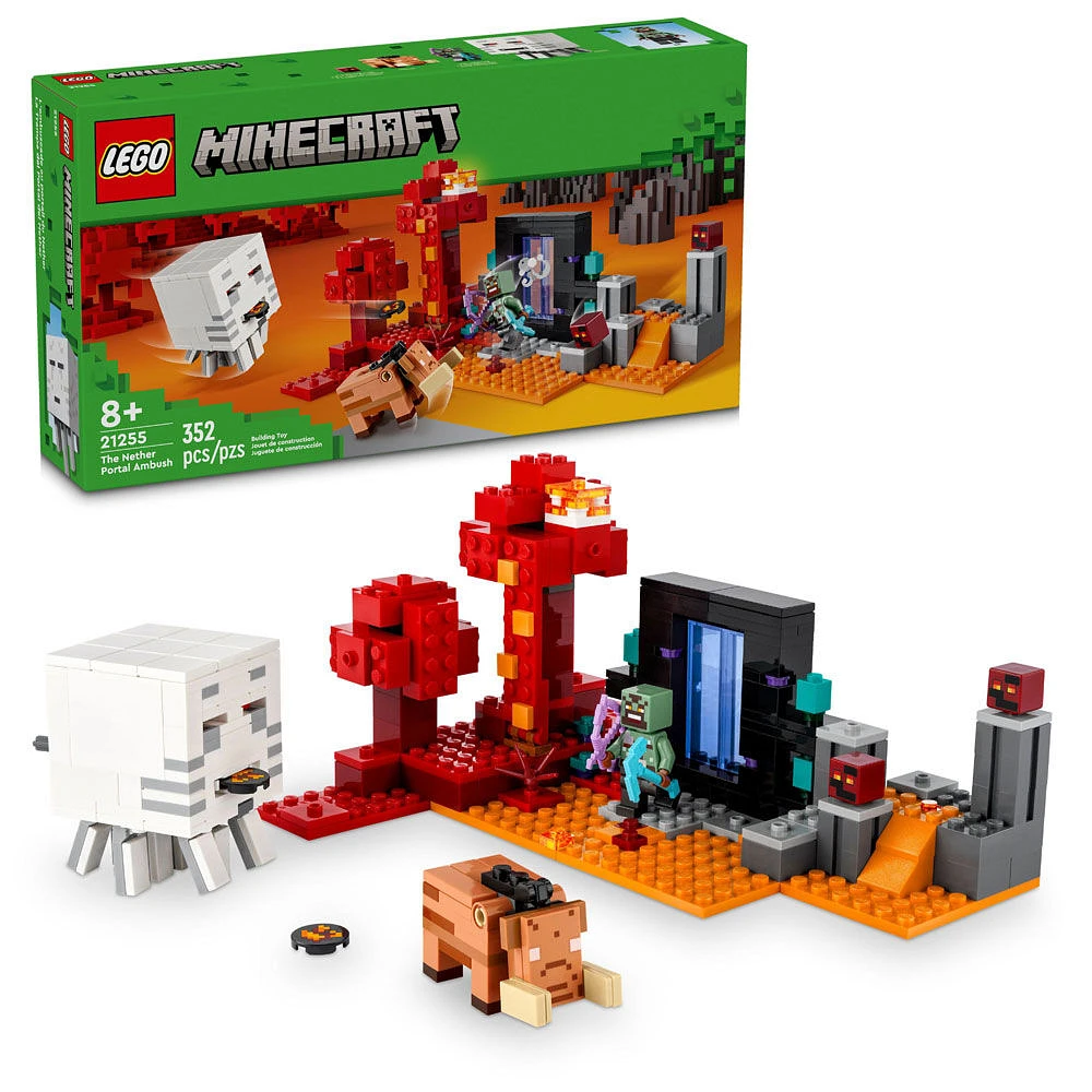 LEGO Minecraft L'embuscade au portail du Nether 21255