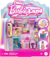 Barbie Mini BarbieLand Collectible Pet Boutique Playset with 1.5-inch Barbie Doll, Interactive Play Areas for Storytelling Fun